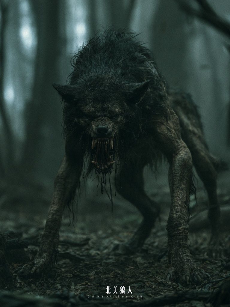 North American Werewolf Horror Print. poster — movies art