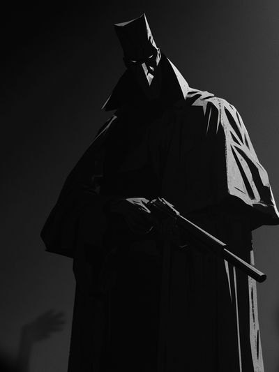 Batman Noir Portrait Poster.