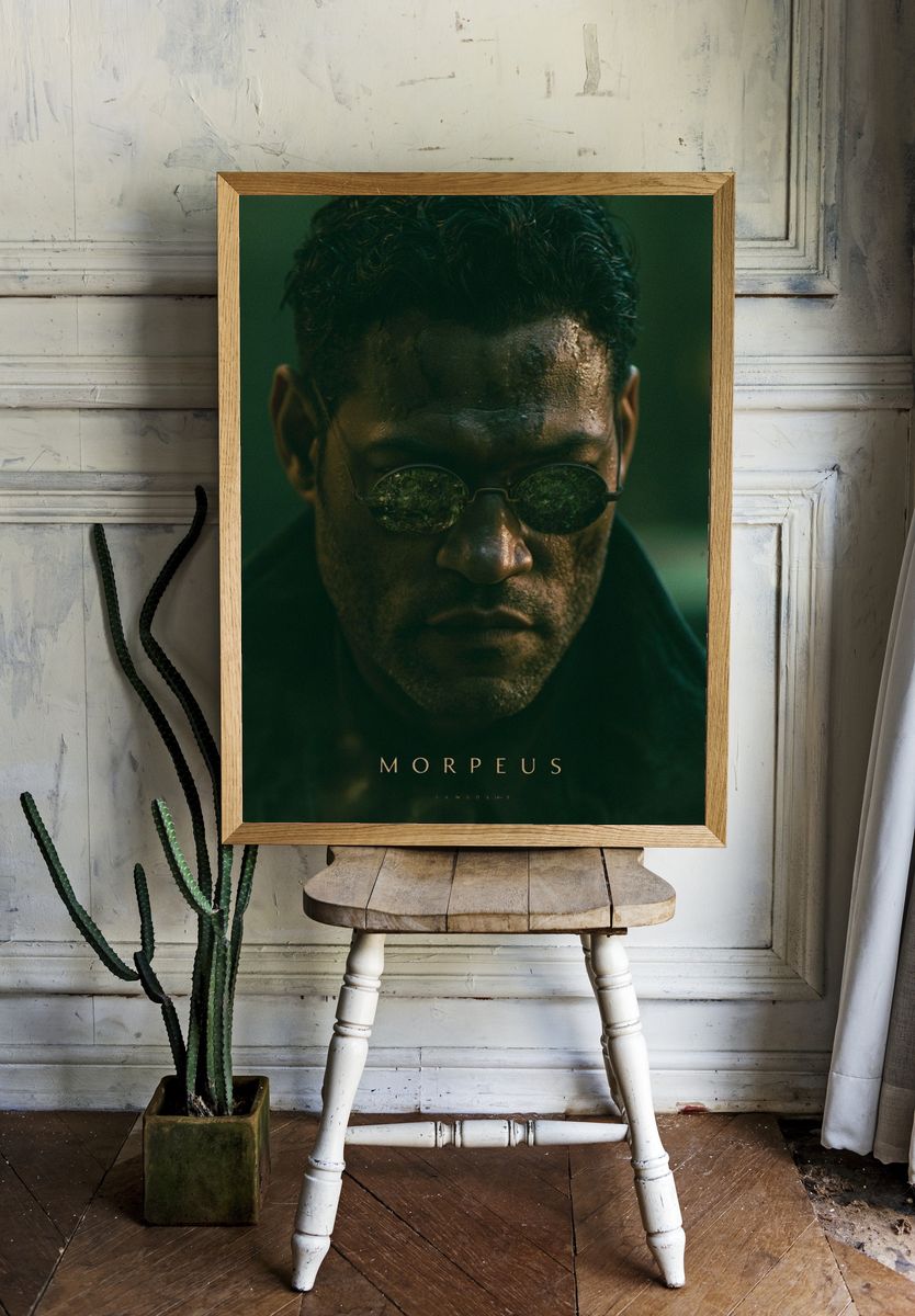 Morpheus Portrait Poster. room preview