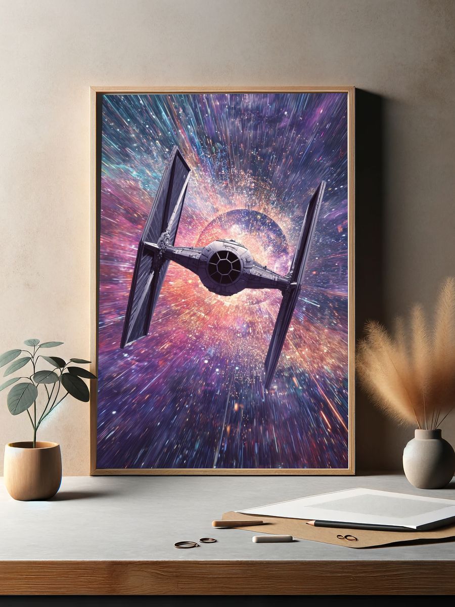 TIE Fighter Warp Speed Poster. — room view 2