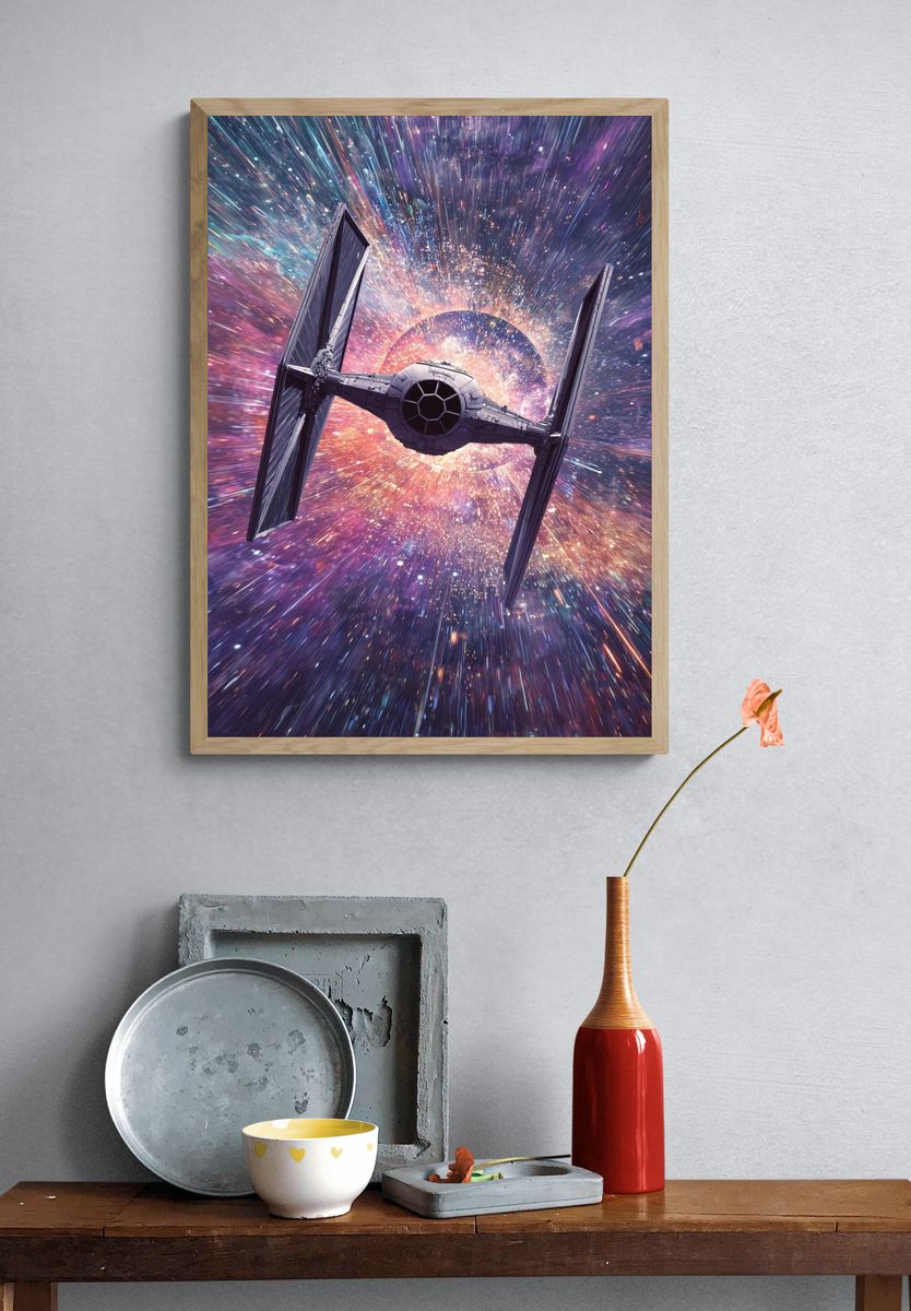 TIE Fighter Warp Speed Poster. — room view 3