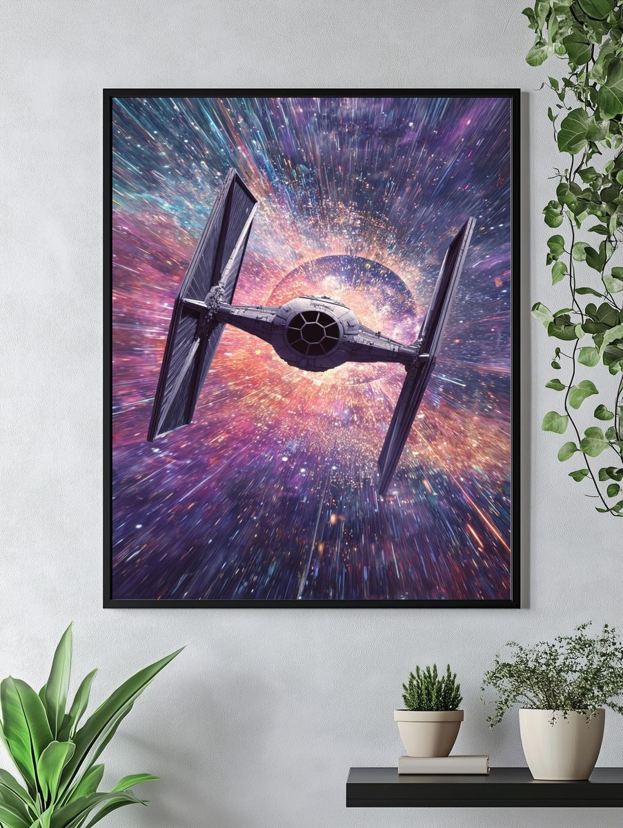TIE Fighter Warp Speed Poster. — room view 4