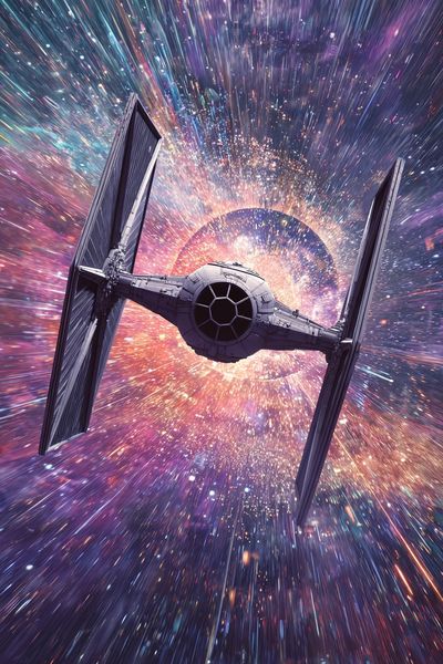 TIE Fighter Warp Speed Poster. poster