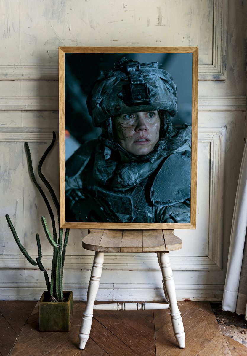 Frozen Soldier Portrait Print. — room view 1