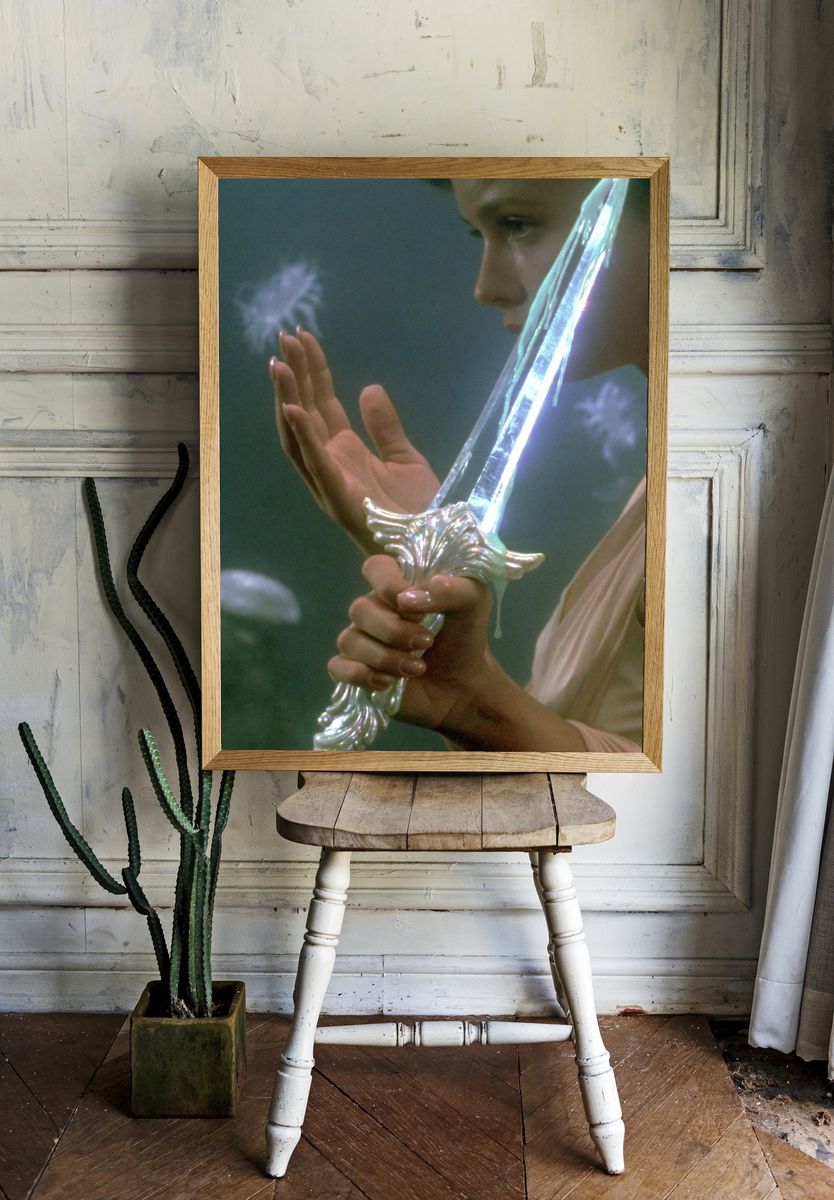 Fantasy Sword Portrait Poster. — room view 1