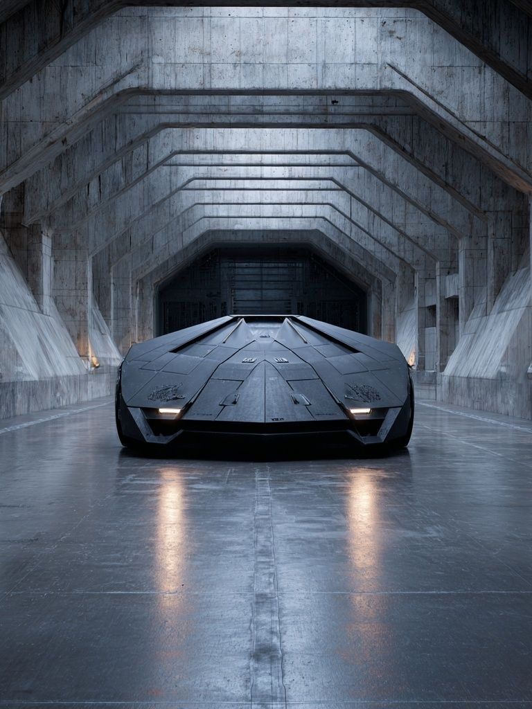 Futuristic Supercar Tunnel Poster. poster — movies art
