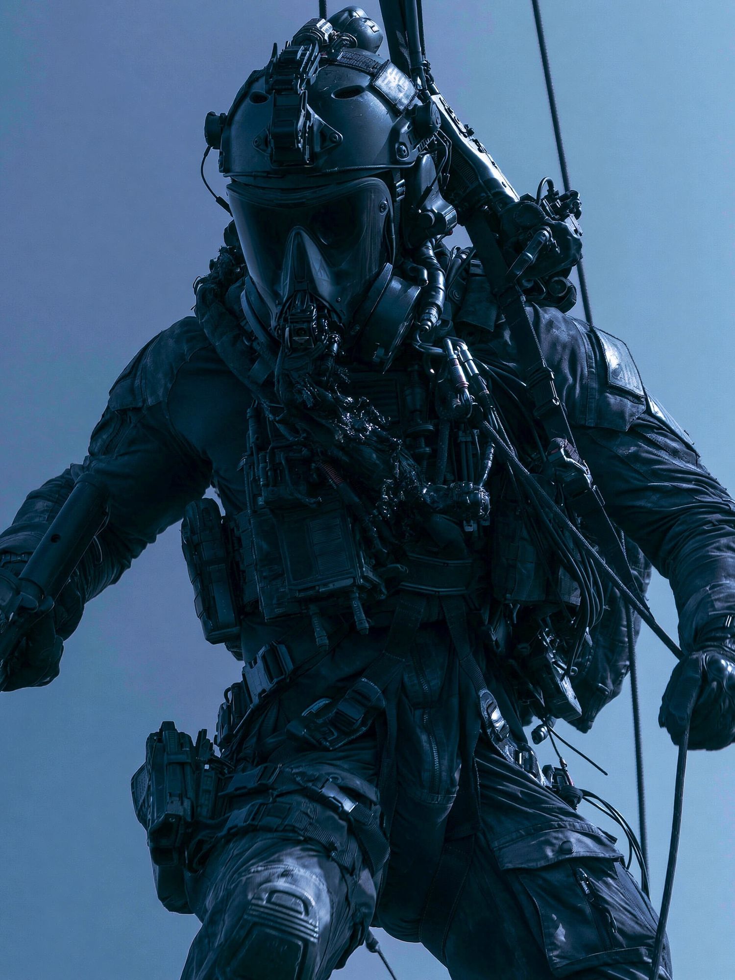 Tactical Sci-Fi Soldier Poster. poster — movies art