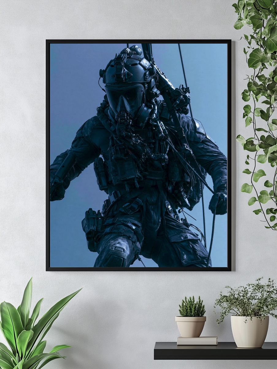 Tactical Sci-Fi Soldier Poster. — room view 4