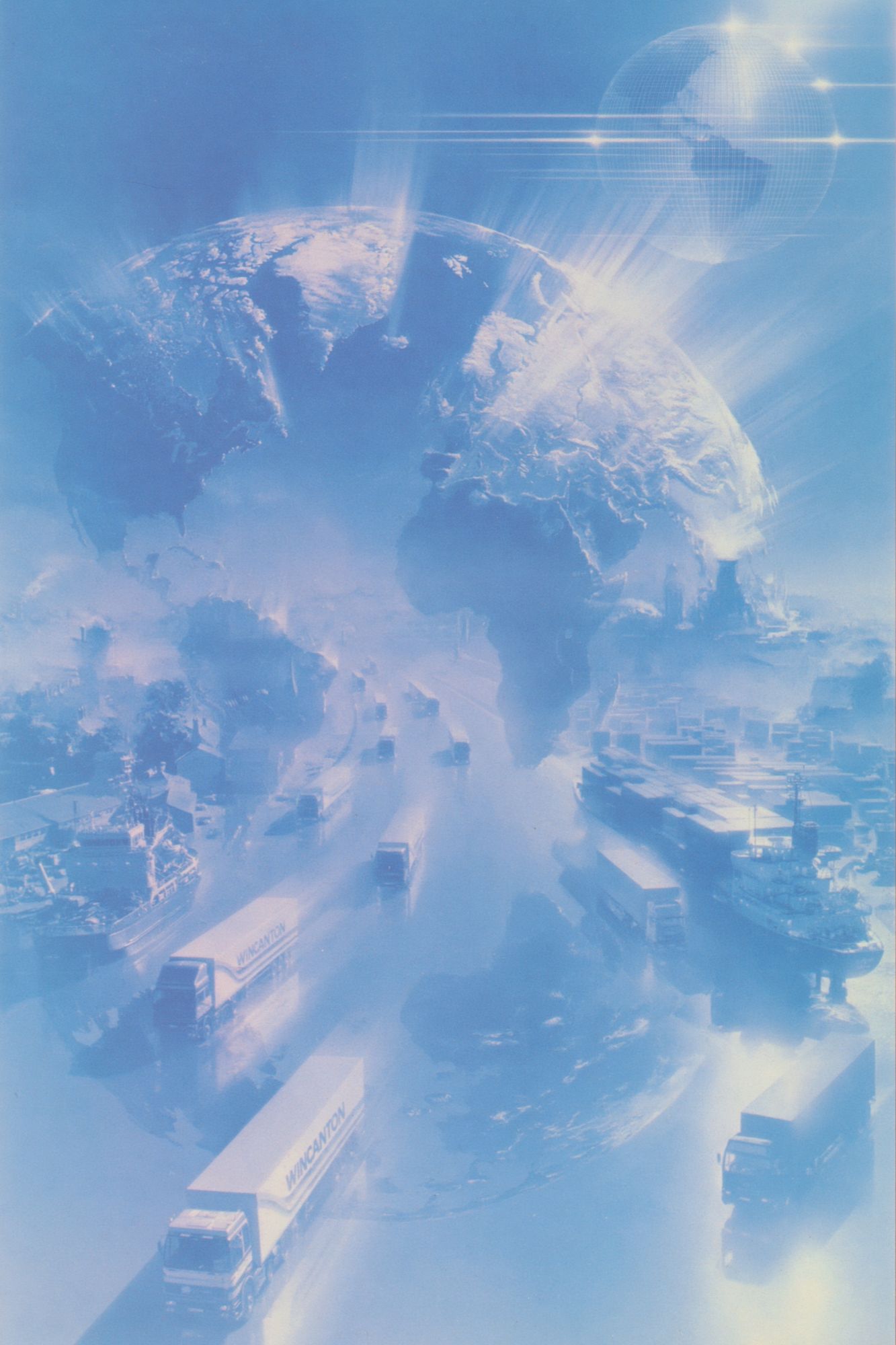 Futuristic Earthscape Sci-Fi Print. poster — movies art