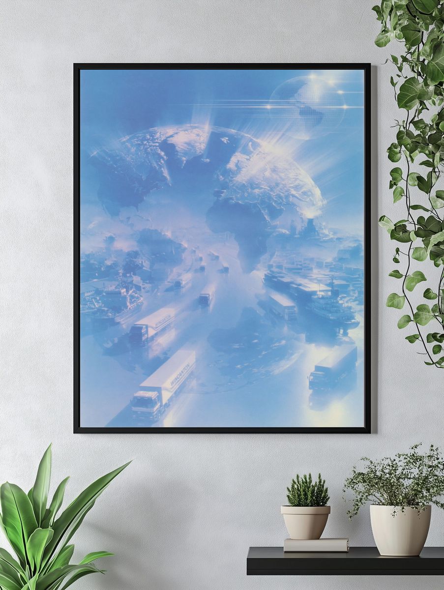 Futuristic Earthscape Sci-Fi Print. — room view 4