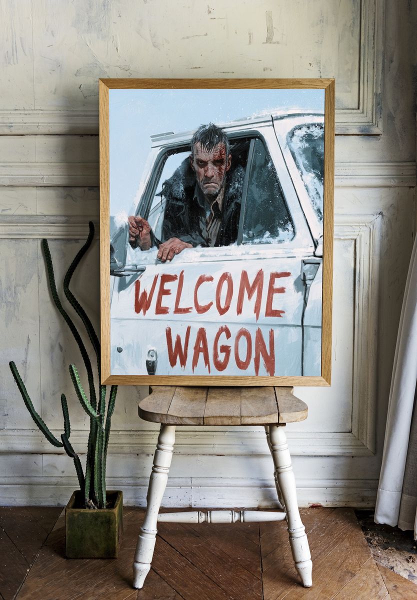 Welcome Wagon Horror Poster. room preview