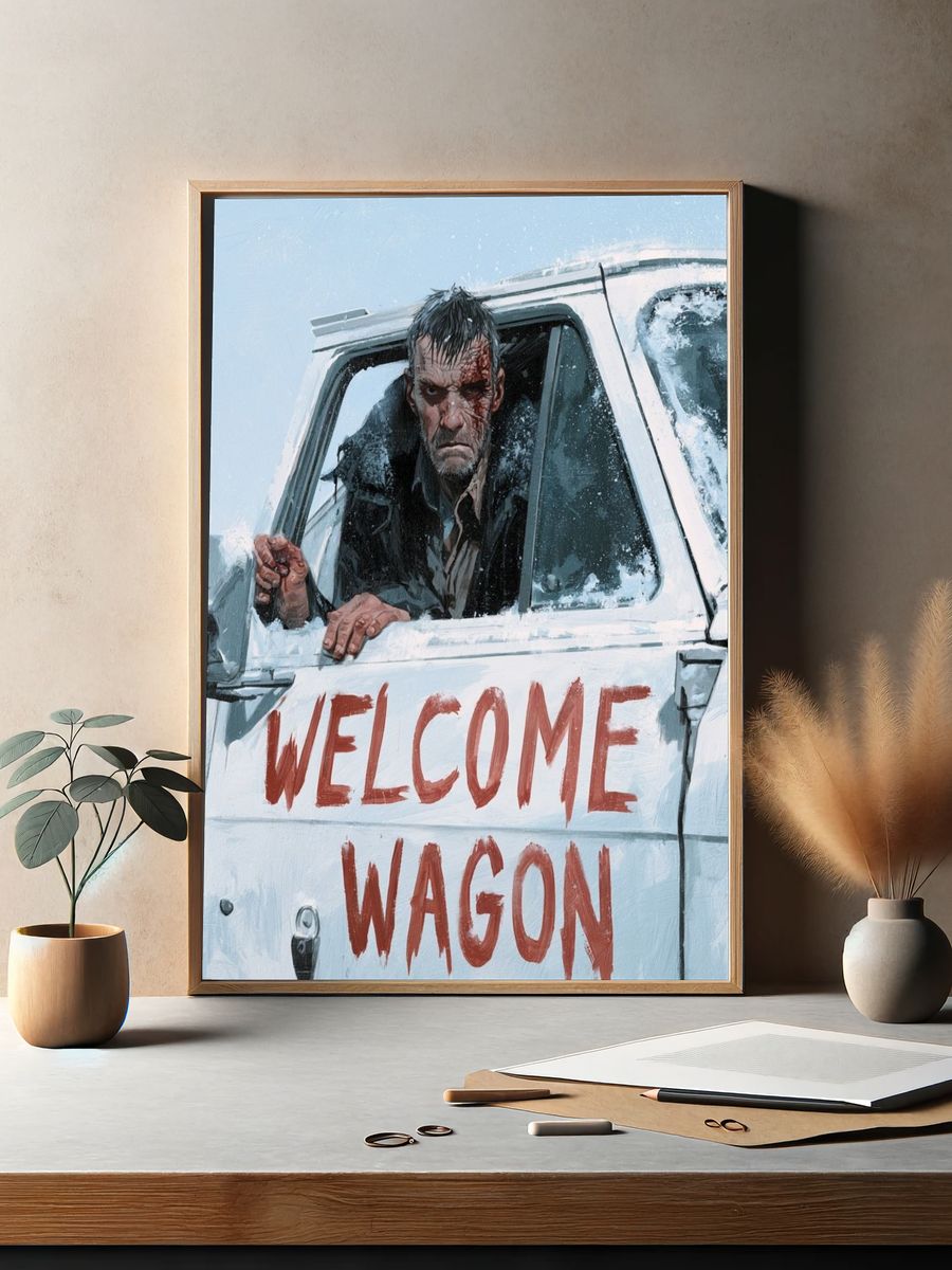 Welcome Wagon Horror Poster. — room view 2