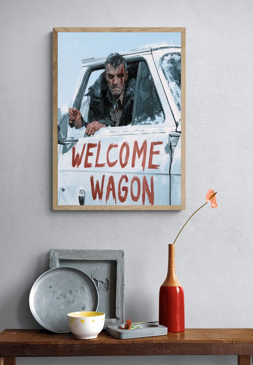 Welcome Wagon Horror Poster. — room view 3