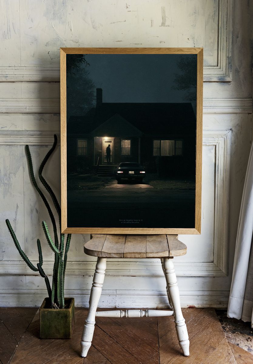 Midnight House Horror Poster. — room view 1