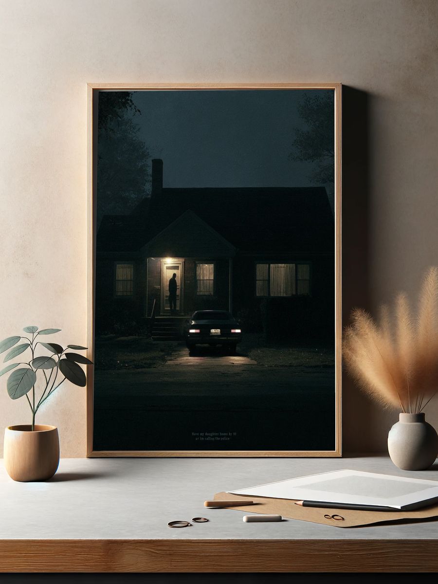Midnight House Horror Poster. — room view 2