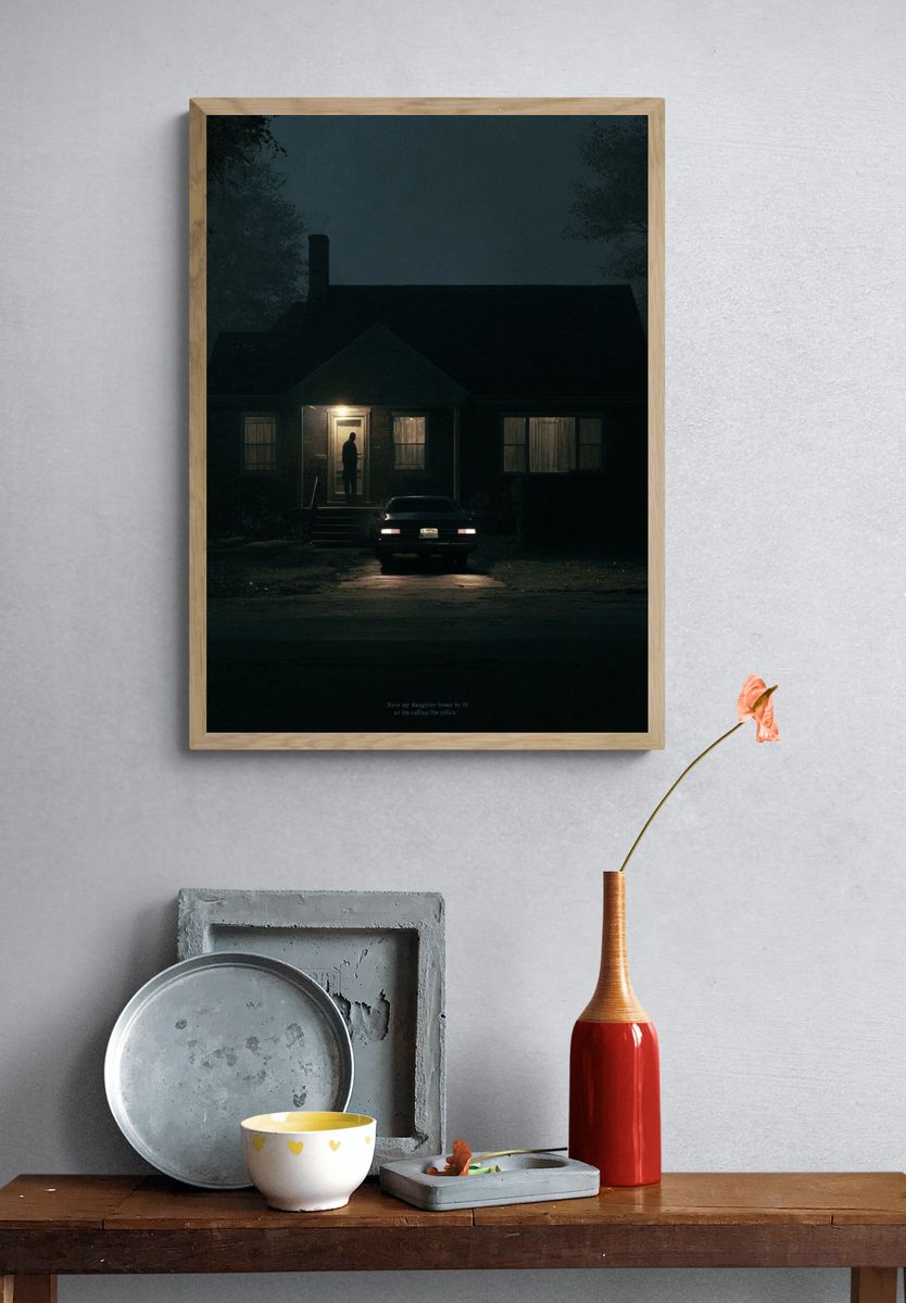 Midnight House Horror Poster. — room view 3