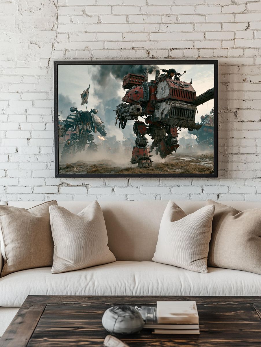 War Mechs Sci-Fi Poster. room preview