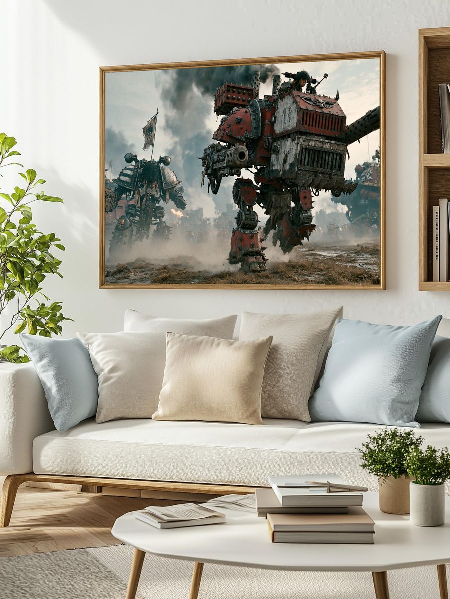 War Mechs Sci-Fi Poster. — room view 2