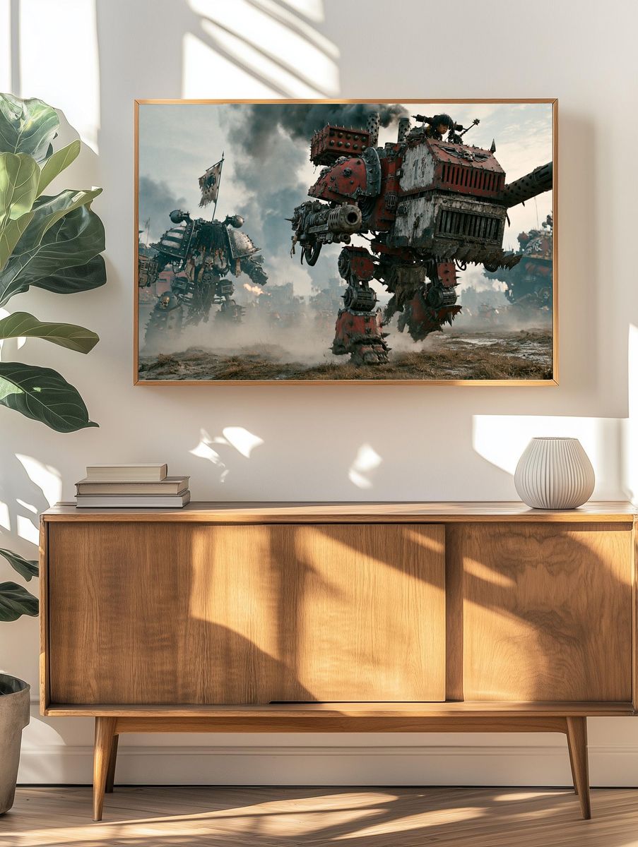 War Mechs Sci-Fi Poster. — room view 3
