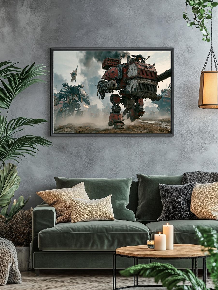 War Mechs Sci-Fi Poster. — room view 4