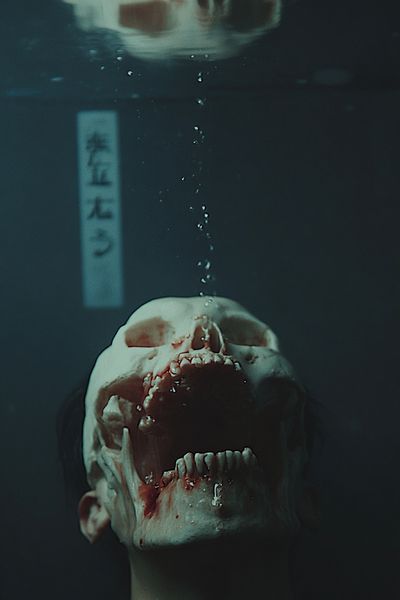 Underwater Horror Portrait Print.
