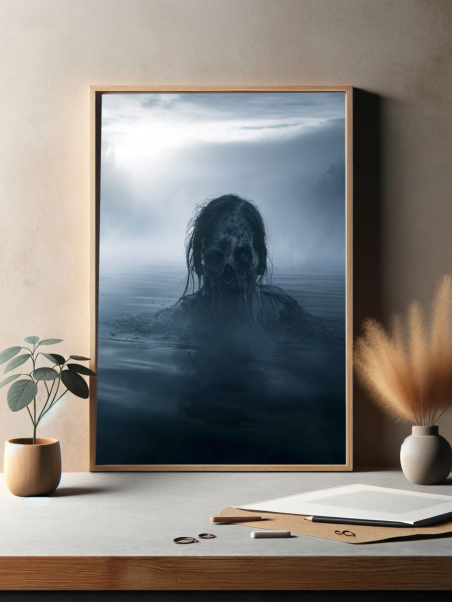 Haunted Lake Horror Poster. — room view 2