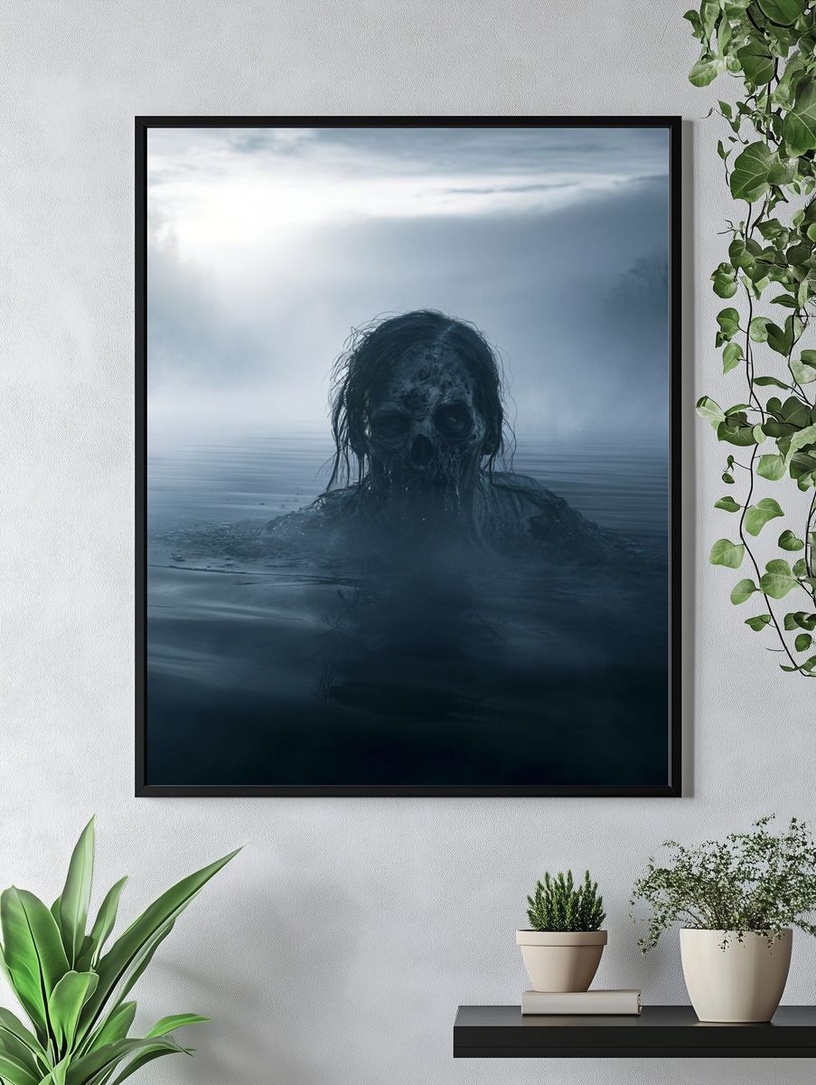 Haunted Lake Horror Poster. — room view 4