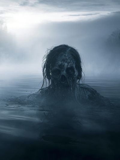 Haunted Lake Horror Poster.