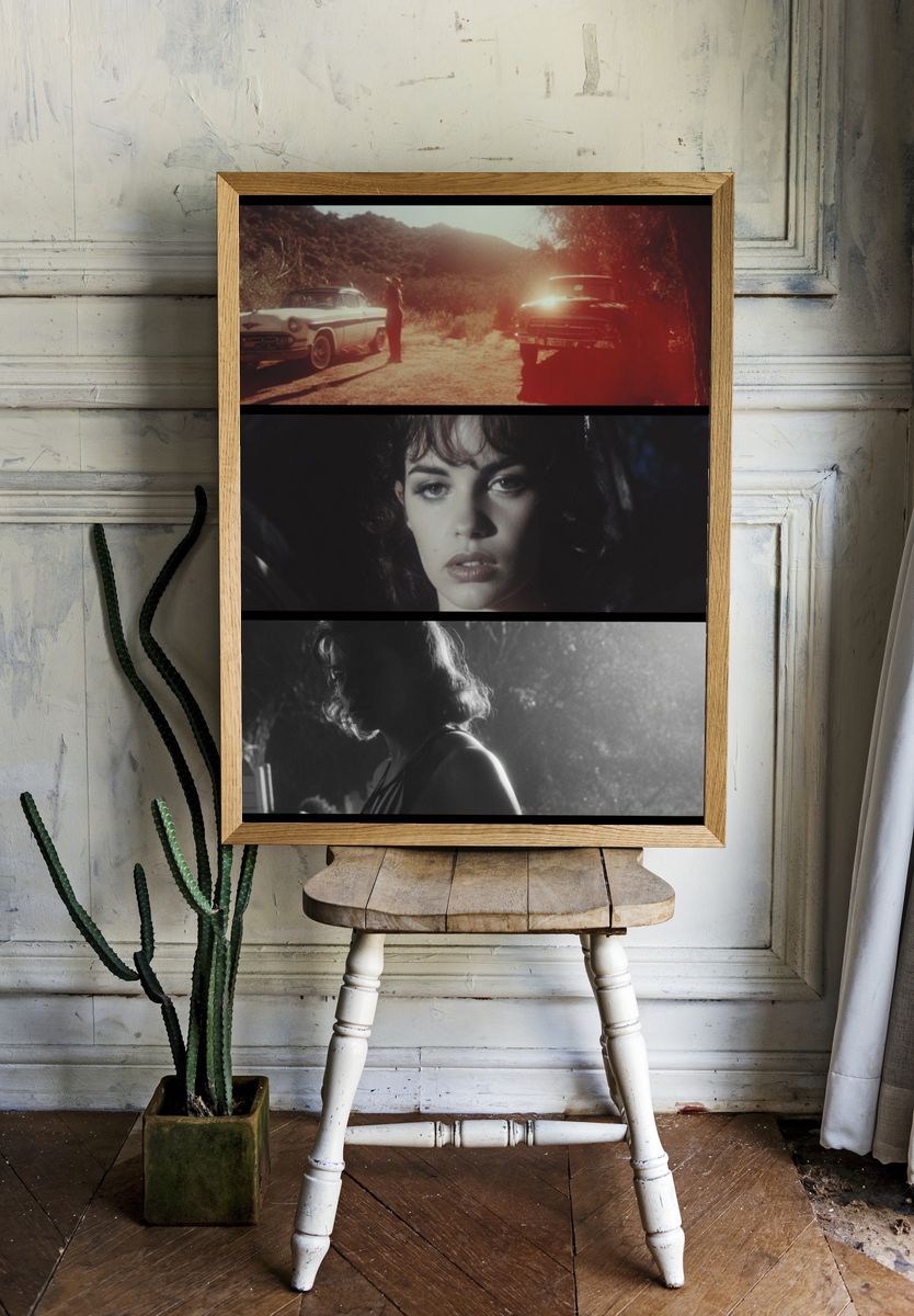Cinematic Noir Portrait Poster. room preview