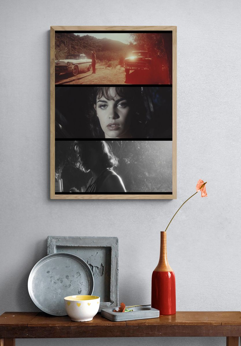 Cinematic Noir Portrait Poster. — room view 3