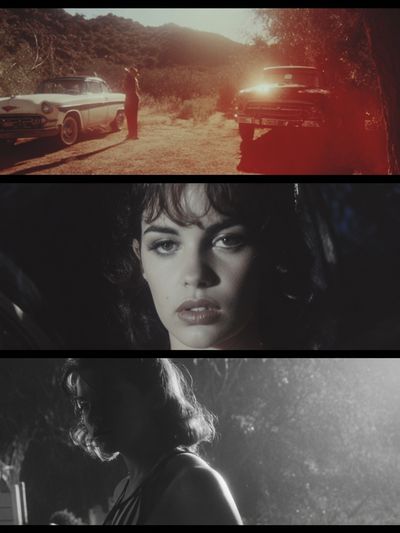 Cinematic Noir Portrait Poster.
