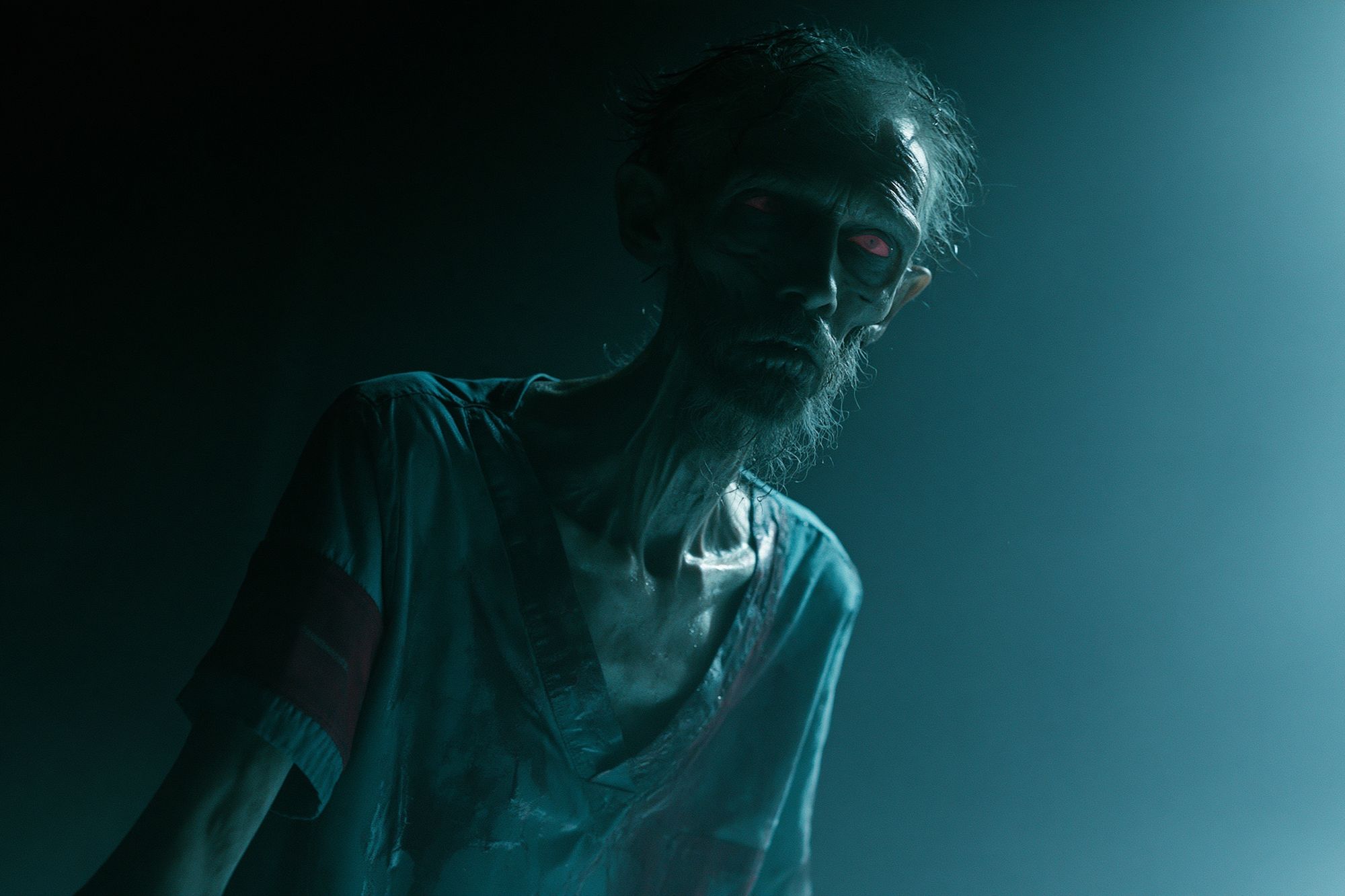 Eerie Zombie Portrait Print. poster — movies art