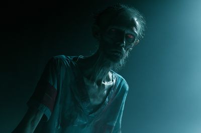 Eerie Zombie Portrait Print.