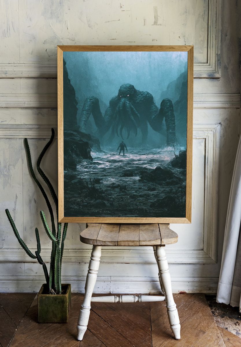 Cthulhu Cavern Encounter Print. room preview