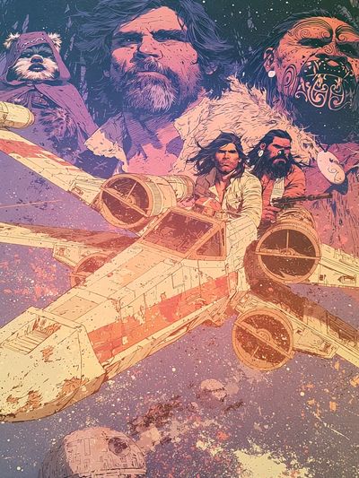 Star Wars Rebel Flight Illustration Poster.