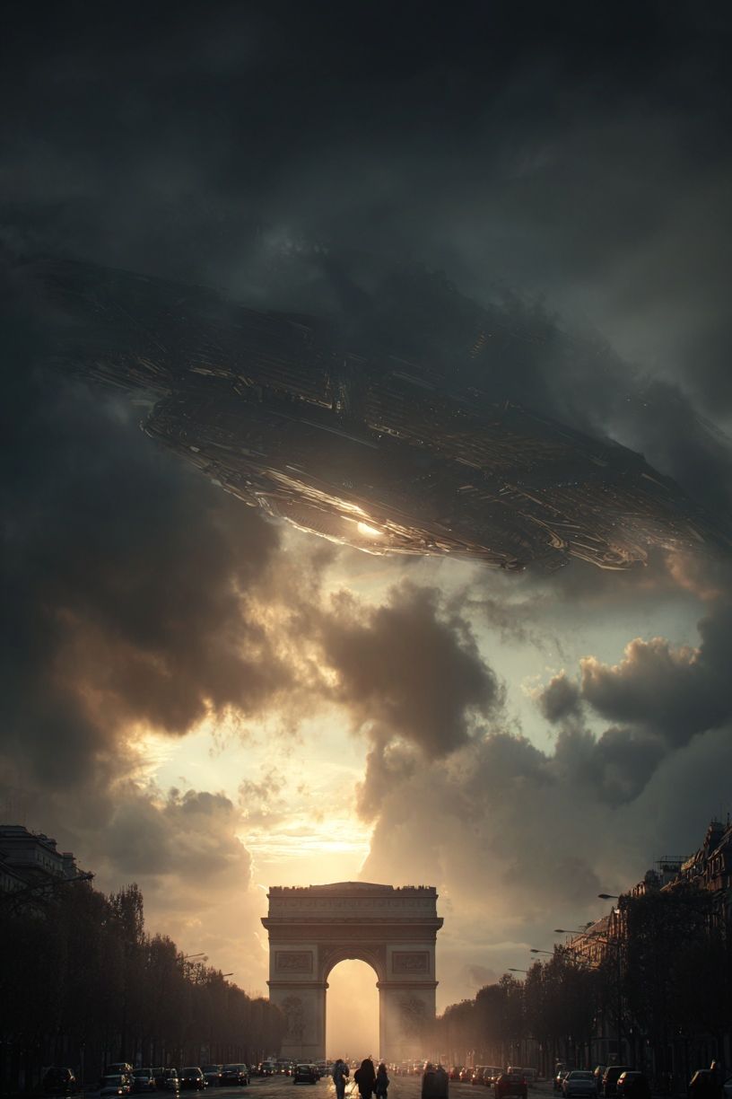 Arc de Triomphe Sci-Fi Poster. poster detail