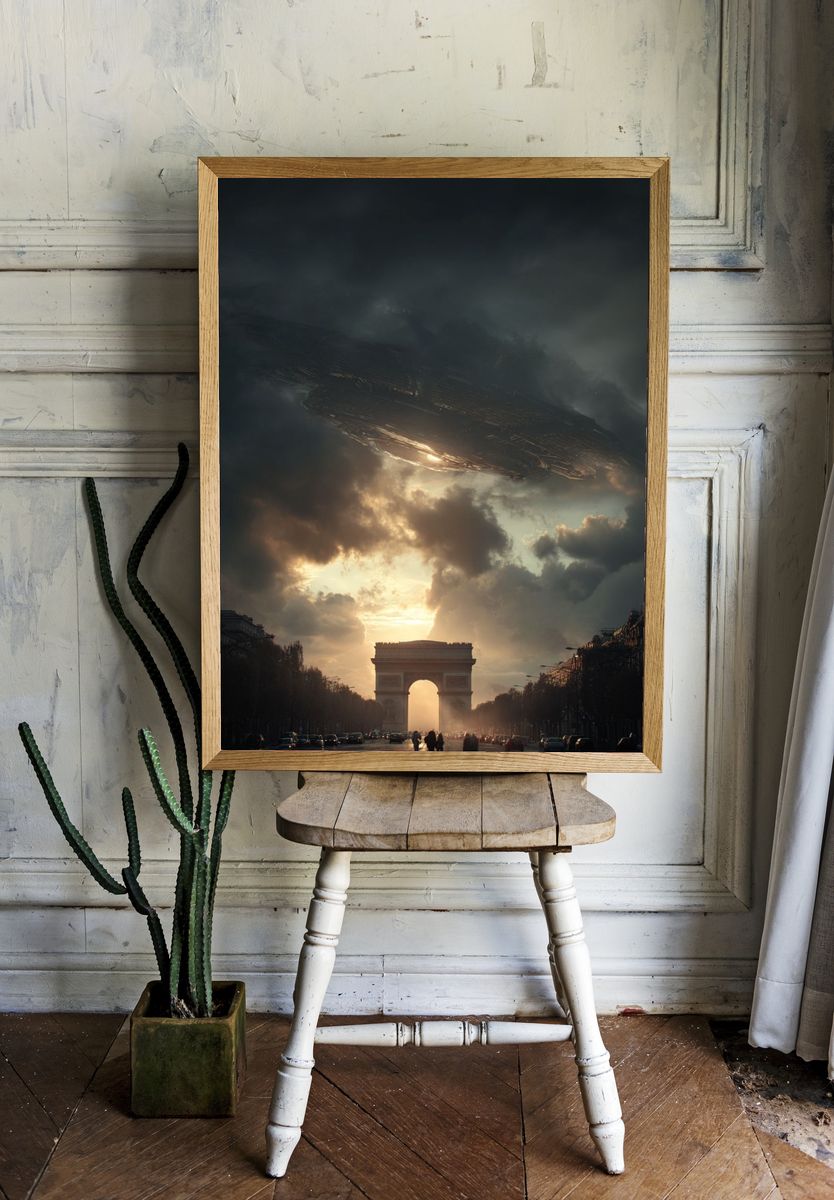 Arc de Triomphe Sci-Fi Poster. room preview