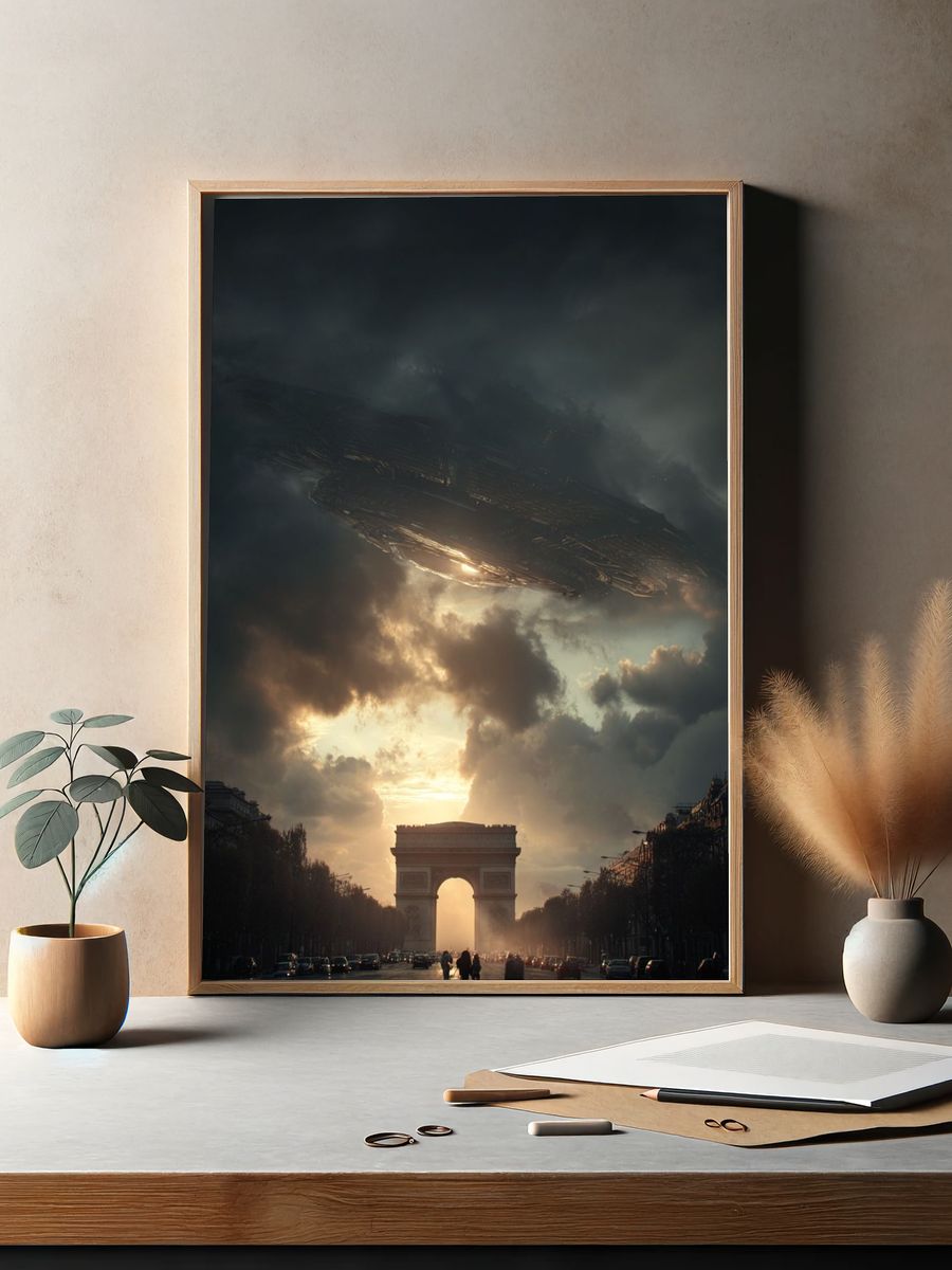 Arc de Triomphe Sci-Fi Poster. — room view 2