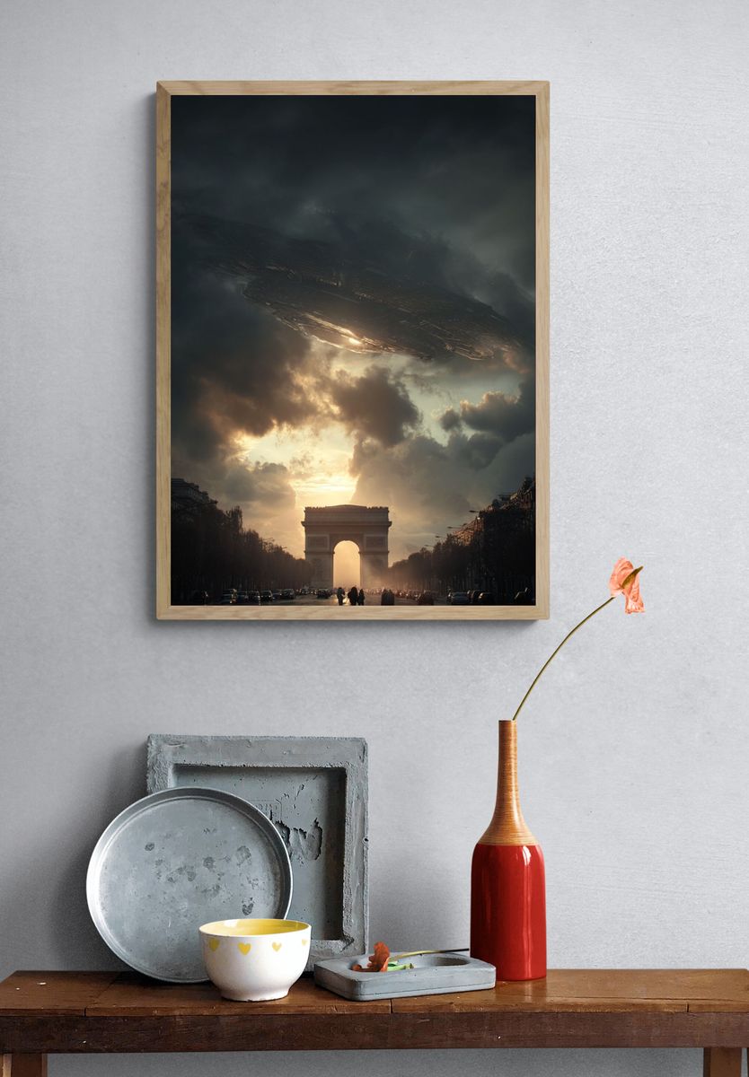 Arc de Triomphe Sci-Fi Poster. — room view 3