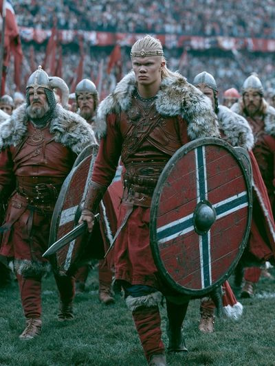 Viking Warriors Battle Poster.