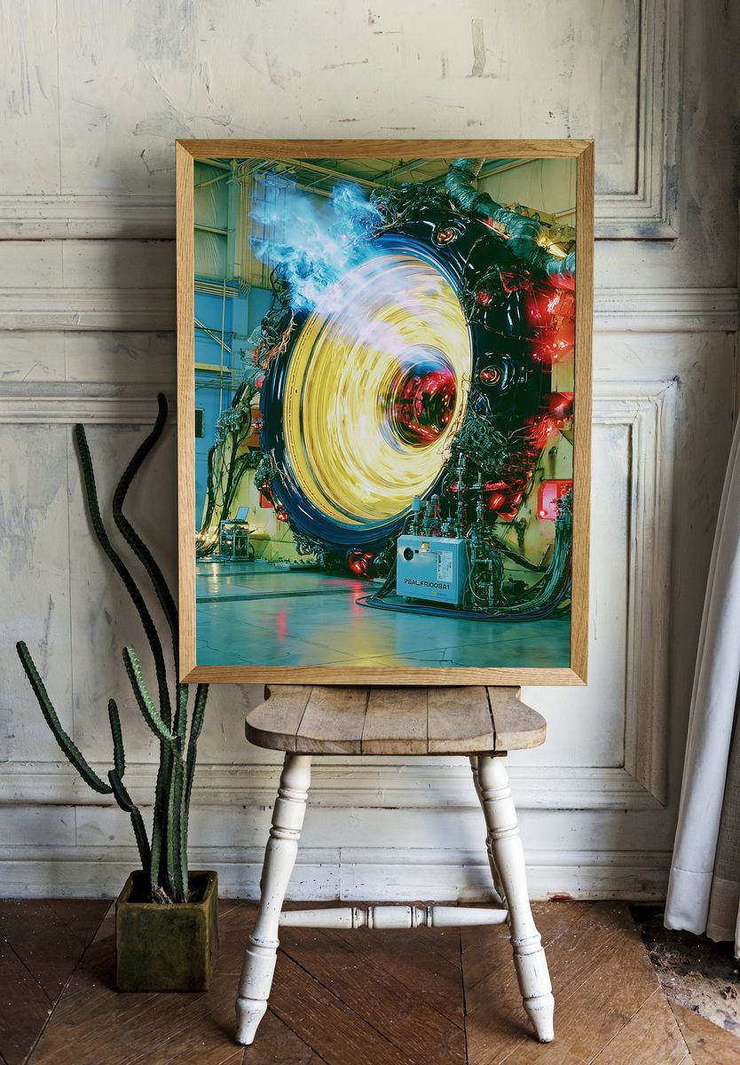 Sci-Fi Reactor Portal Print. room preview