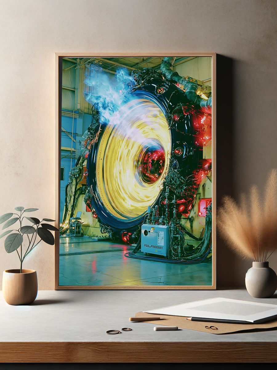 Sci-Fi Reactor Portal Print. — room view 2