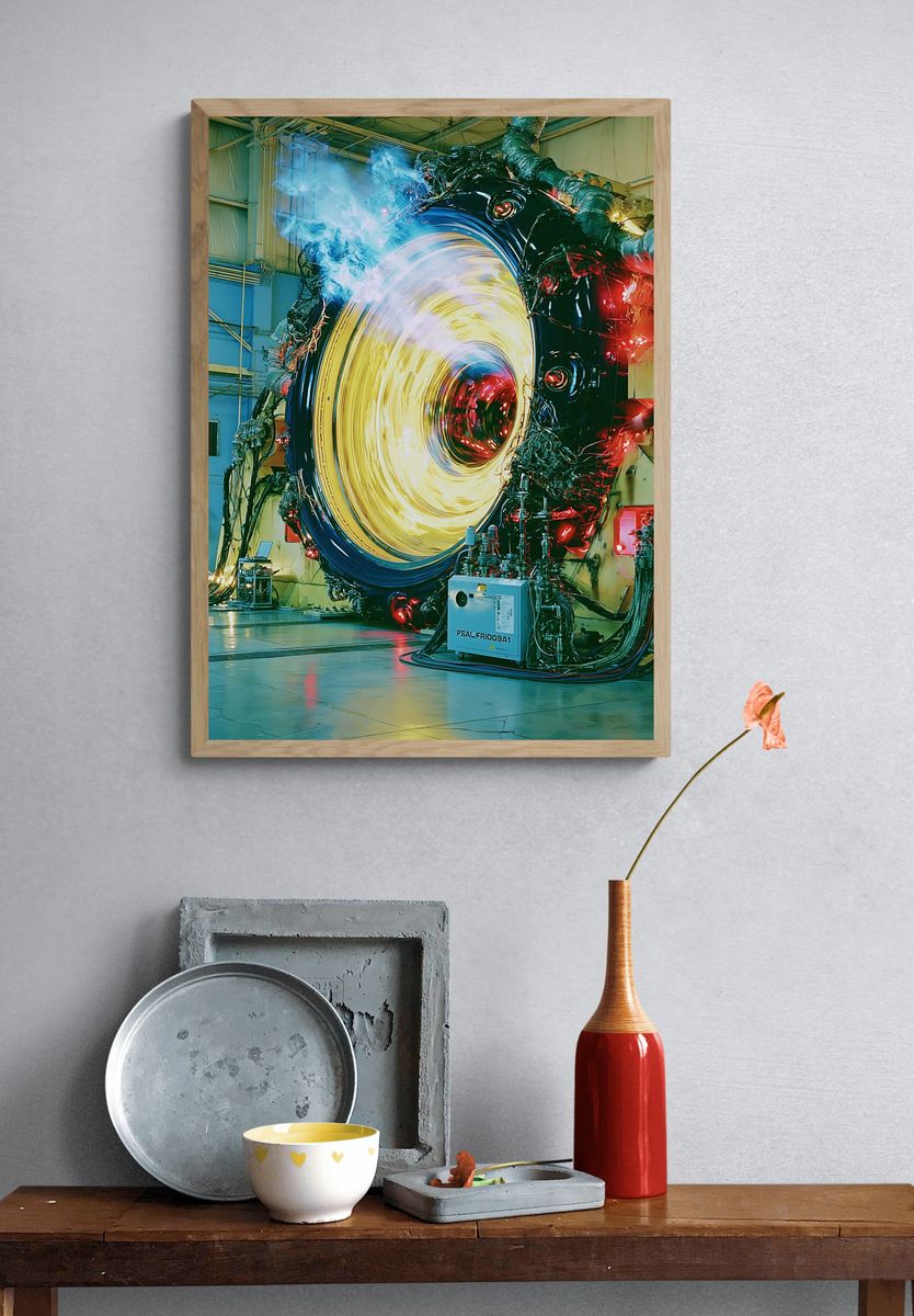 Sci-Fi Reactor Portal Print. — room view 3