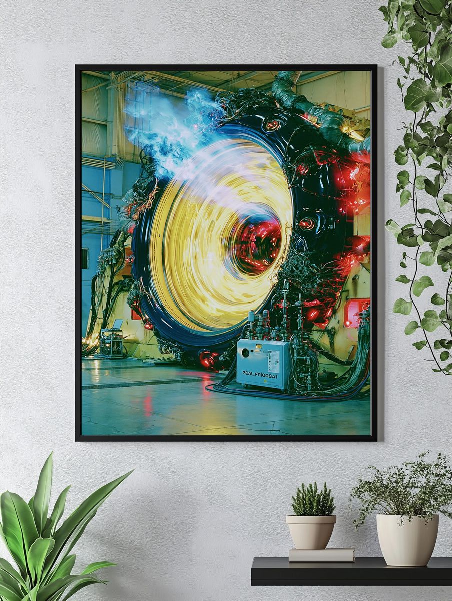 Sci-Fi Reactor Portal Print. — room view 4