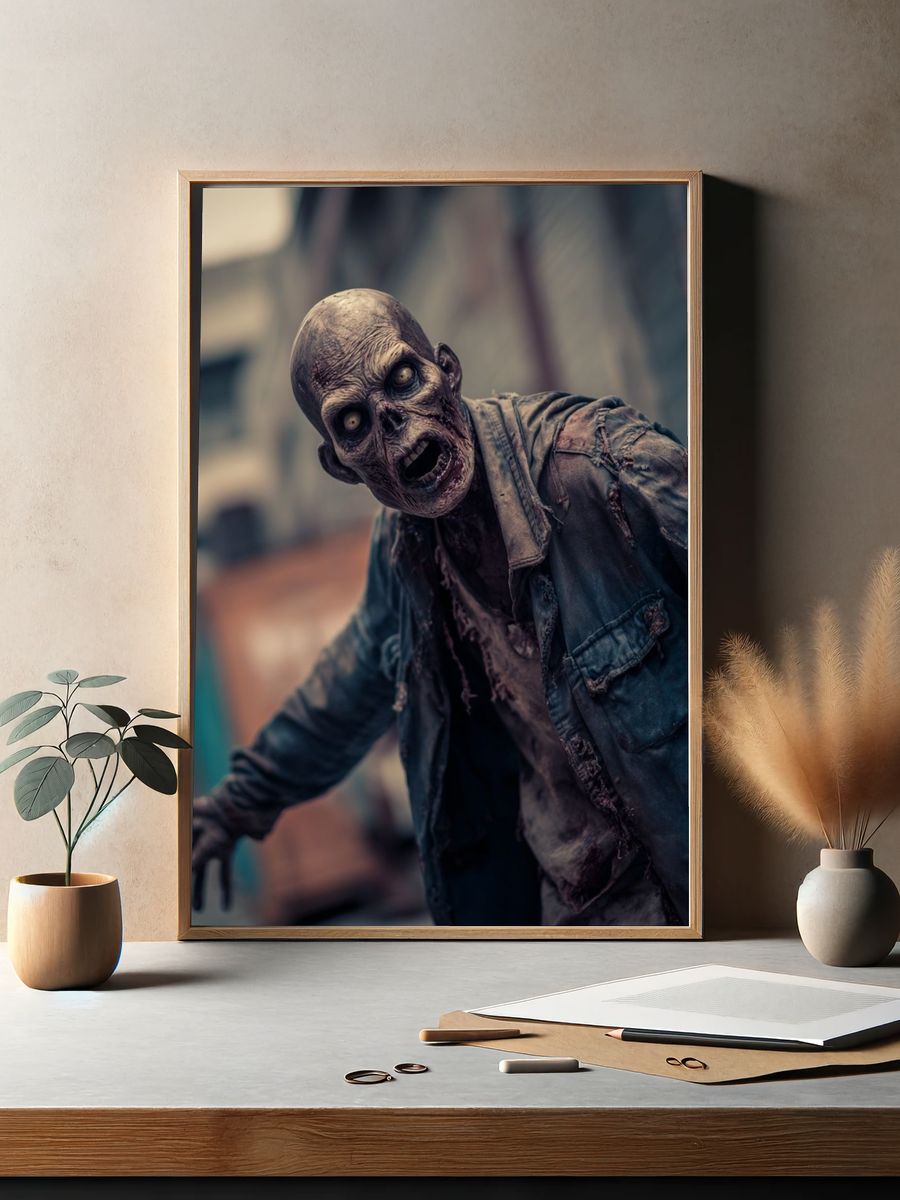 Zombie Horror Poster. — room view 2