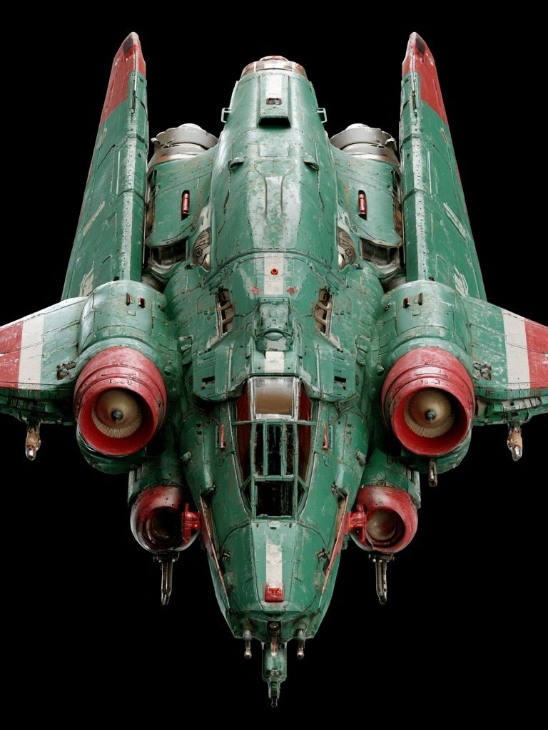 Retro Sci-Fi Fighter Poster. poster — movies art
