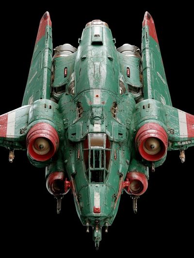 Retro Sci-Fi Fighter Poster.