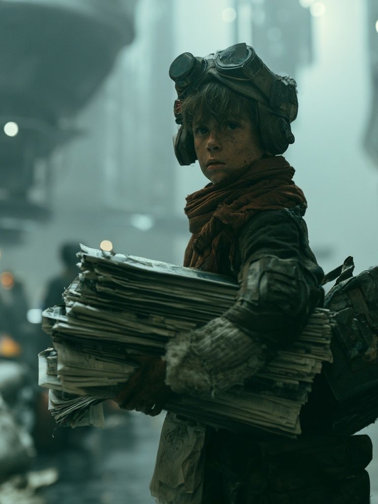 Post-Apocalyptic Child Courier Print. poster — movies art