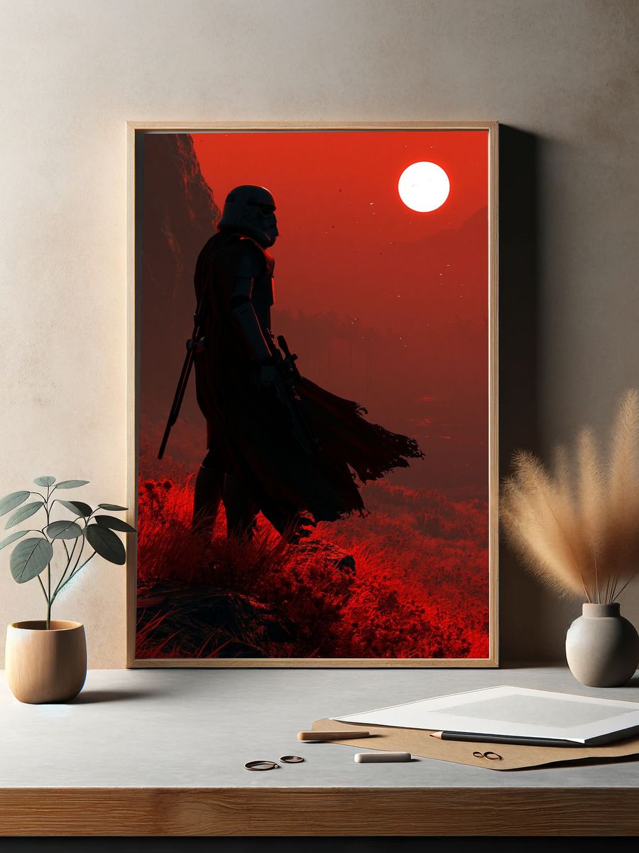 Sith Warrior Sunset Poster. — room view 2