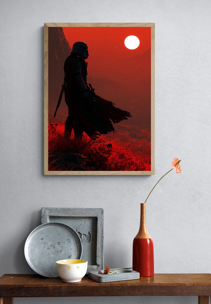 Sith Warrior Sunset Poster. — room view 3